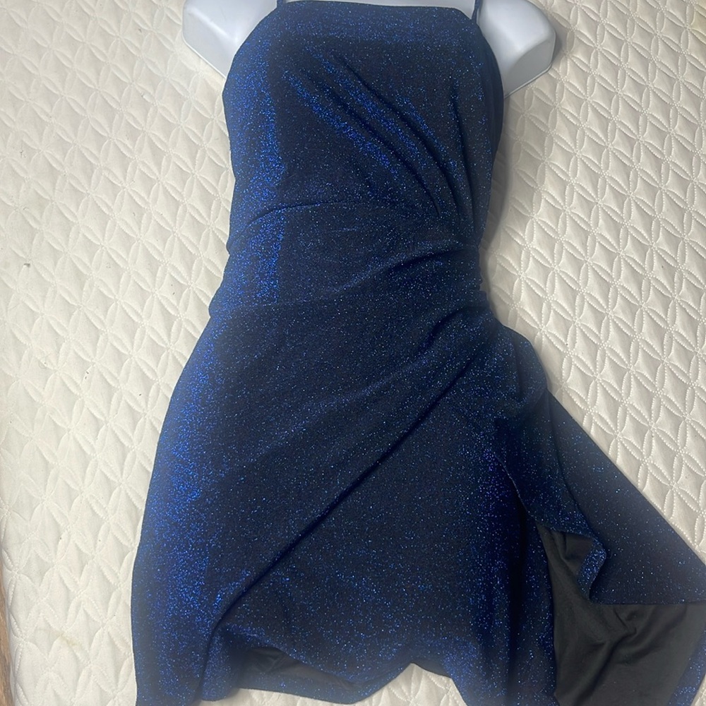 Elegant Blue Sparkle Dress